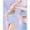 2 Handles + 6 Blades Women Razor Kit Shaver Replacement Heads Bikini Hair Removal Tool Non-Slip Travel Carry-Purple