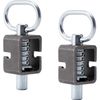 2x Utility Steel Spring Trailer Gate Loaded Weld-On Spring Latch Lock Assembly