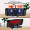 Powerful Cooling Wind Cooler, Dual Fan Cooling Fan with Dock Stand for Steam, Deck, Switch, OLED