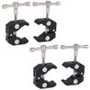 Rubonarie Pipe Clamp Clamp Mount (Black, 4 Pieces)