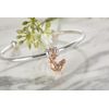 Gemma J Chicken Charm - solid silver with rose gold plating.