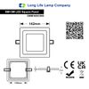 9w Square LED Ceiling Light Recessed Panel Dual Colour Cool White Green