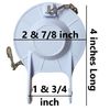2 inch Star White Hardbody Flapper