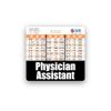 Physician Assistant Badge Buddy Horizontal w/Height & Weight Conversion Charts (Standard, Black)