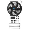 10" Universal Slim Fan Push Pull Electric Radiator Cooling 12V 80W Mounting Kit