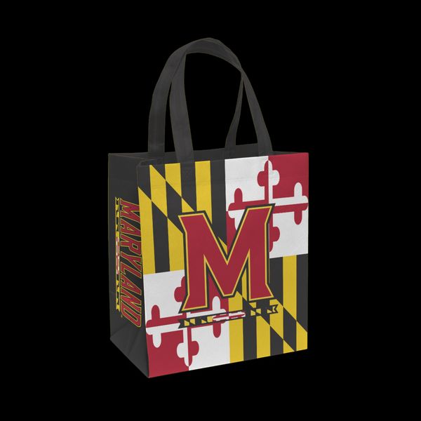 UMD "M" Logo with Maryland Flag / Reusable Shopping Bag - 1