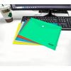 24 Pieces A5 Plastic Wallets Folders Document Wallets Popper Wallet Files Folder Plastic with Button Closure (Assorted Colours)