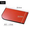 The 3 Long Sleeve Double Sided Cheeseboard Vermillion/Black/10 – 09104
