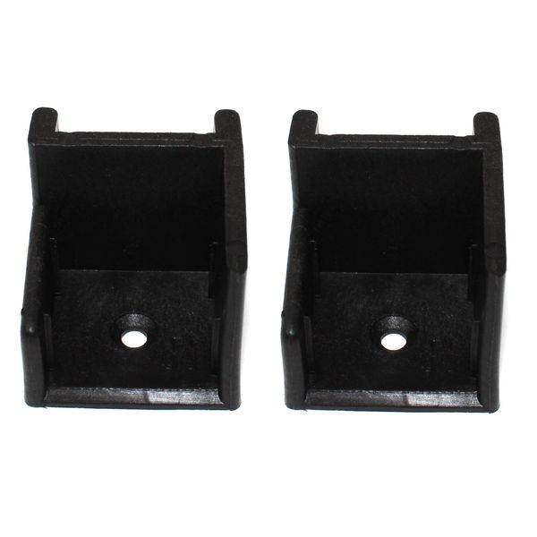 Right Hand Hinge Pontoon Door Stop 2 Pack (Black)