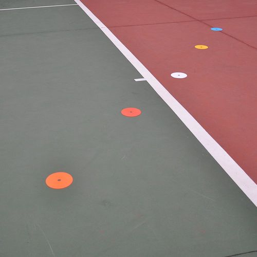 Eco Walker Flat Disc Cones Spot Markers Football Basketball Sports Speed Agility Training (Set of 10) (BLUE)