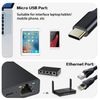 Micro USB to RJ45 Ethernet Adapter Compatible with Fire TV Stick & More - High-Speed Wired Network Connection