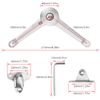 Tanice Lid Support Hinge 2 Pack Adjustable Lift up Stay Support Buffer Hinge for Kitchen Cabinet Door Cupboard
