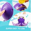 SYNCFUN Dancing Octopus Bubble Machine, Full Rotating Movement & Auto-Avoidance, Cute Bubble Machine Gun Blower with Solution Refills for Kids