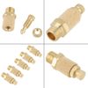 5pcs/set 1/8 BSP Valve Thread Adjustable Pneumatic Muffler Silencer Noise Exhaust Thread Flat Head Pneumatic Air Speed Controller