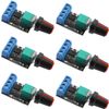 VISSQH 6 pcs PWM Motor Speed Controller,5V 12V 10A Motor Speed Controller module DC Speed Adjustable Switch with switch function
