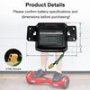 CWUU 25.2V 2Ah Hoverboard Battery Compatible with Jetson Rechargeable Self-Balancing Hoverboards Replacement Lithium Pack Dimension: 6.5x3.2x1.8inches