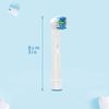WyFun EB20 Braun Oral B Compatible Electric Toothbrush Replacement Brush, Basic Brush, 8 Pieces, White