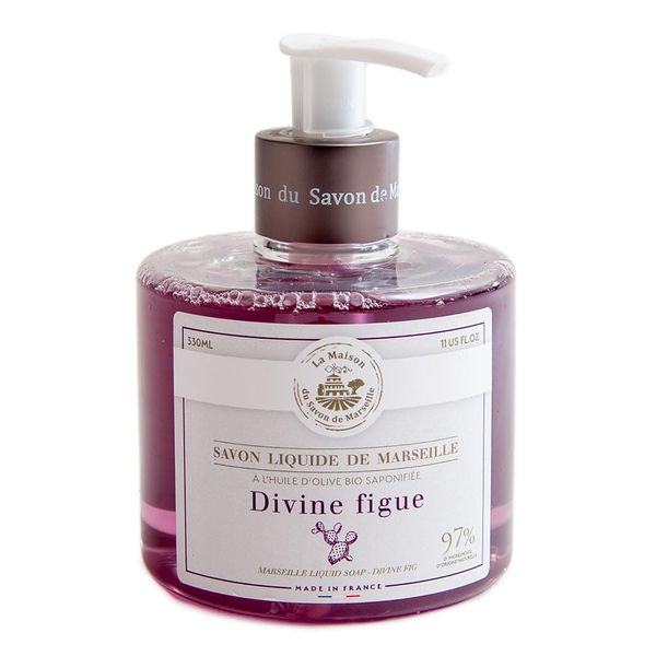 Maison Du Savon De Marseille - French Liquid Soap with Organic Olive Oil - Prickly Pear Fragrance - 330ml Bottle