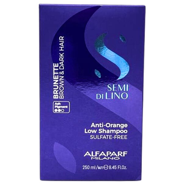 Alfaparf Semi Di Lino Anti-Orange Low Shampoo 8.45 oz For Brown & Dark Hair