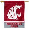 Washington State Cougars Wordmark Logo House Flag Banner