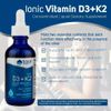 Trace Minerals Ionic D3 & K2 - 2 Oz Liquid