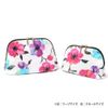 W1002910 Round Pouch (Large) Anemone Noir Makeup Pouch, Stylish, Cute