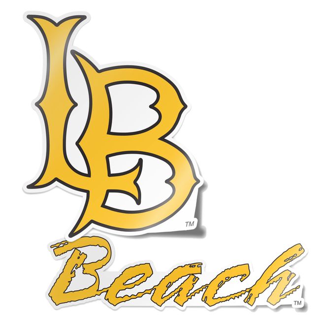 Cal State Long Beach University California Dirtbags LBSU CSULB 49ers Sticker Vinyl Decal Laptop Water Bottle Car Scrapbook (4 Inch Set V1)