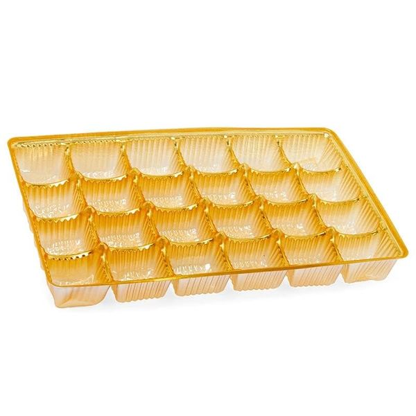 Gold Candy Trays for 24 Candies | Quantity: 50 | Width: 5 1/2"