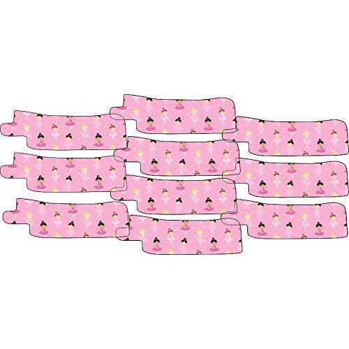 Nasogastric or Oxygen Tube precut Adhesive Tape Ballerina Theme x 10 Pack. (Mix Left & Right Side)