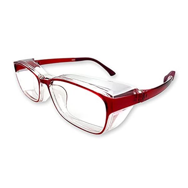 UniVison Pollen Protection Goggles, Red, Pollen, Anti-Fog, UV Protection, Blue Light Protection, Pollen Glasses, Adults, Anti-Fog