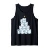 Toilet Paper Christmas Tree Tank Top, black