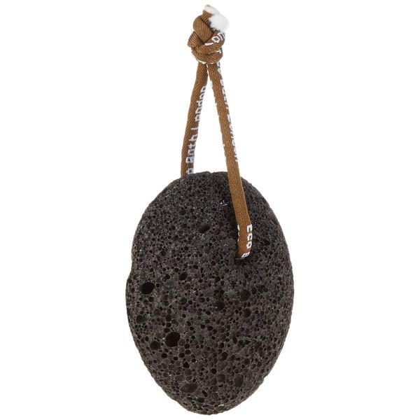 Eco Bath London Natural Black Pumice Stone with Rope Single,ECOB027