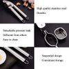 Stainless Steel Garlic Press Crusher Squeezer Masher Professional Kitchen Tool