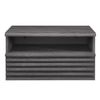 Modway Render 1-Drawer Wall-Mount Modern Wood Nightstand in Charcoal