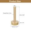 sourcing map M4x25mm Knurled Thumb Screws, 4pcs Flat Knurled Head Fully Threaded Brass Thumb Screws Bolts Grip Knobs Fasteners