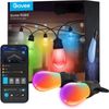 Smart Outdoor String Lights H7015, 48Ft RGBIC Outdoor Lights with 15 Dimmable...