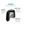 COMPLY Tx-200 Isolation Plus Black Earbud Tips - Medium x3
