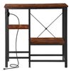 Heavy-Duty 400LBS Aquarium Stand with 2 Adjustable Storage Shelves