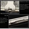 CaLeQi Cigarette Case Holds 16,Glossy Silver (16 Copper Cigarettes case)