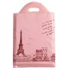 Joyhey 100 Count 7.8" x 9.8" Plastic Merchandise Bags - Pink Eiffel Tower (More Patterns Available)
