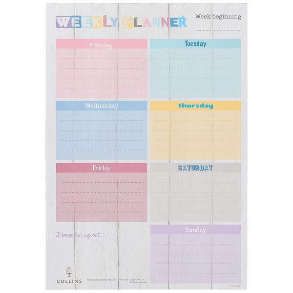 Collins Brighton - Planner Pad A4 Weekly - DPWA4-01