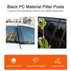 For 2016-2021 Chevrolet Malibu 6PCS Glossy Black Pillar Posts Window Covers