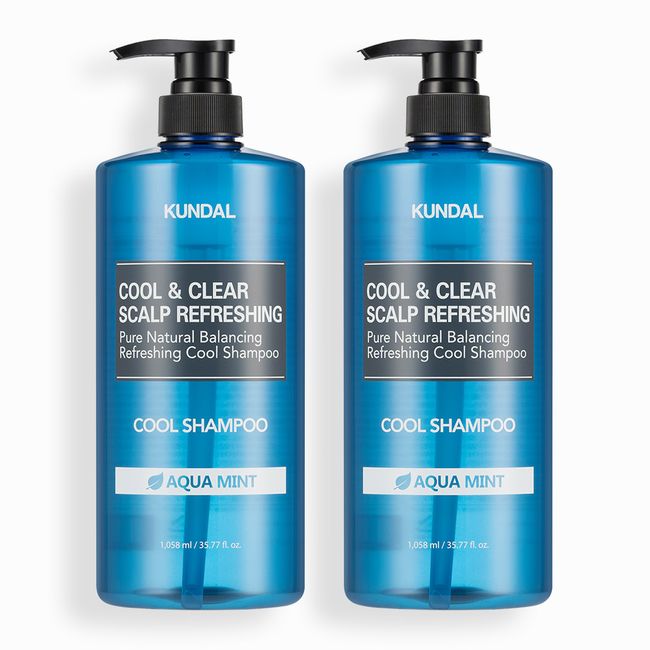 Kundal Scalp Refreshing Cool Shampoo Set of 2 Aqua Mint 1058ml