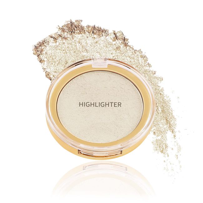 Boobeen Highlighter Powder Palette - Glow Shimmer Illuminator für Gesicht Highlighter Make-up, Long Lasting Brighten Skin