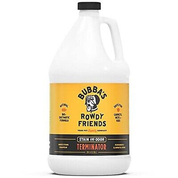 BUBBAS Super Strength Enzyme Cleaner - Pet Odor Eliminator - Carpet Stain Rem...