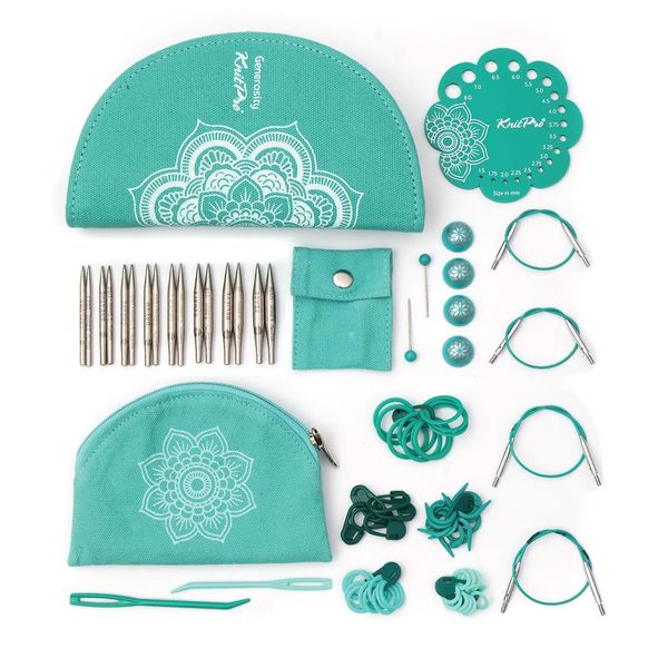 KnitPro The Mindful Collection Generosity Interchangeable Needles Set 2" (5cm) | 8 Sizes (3mm to 6mm)