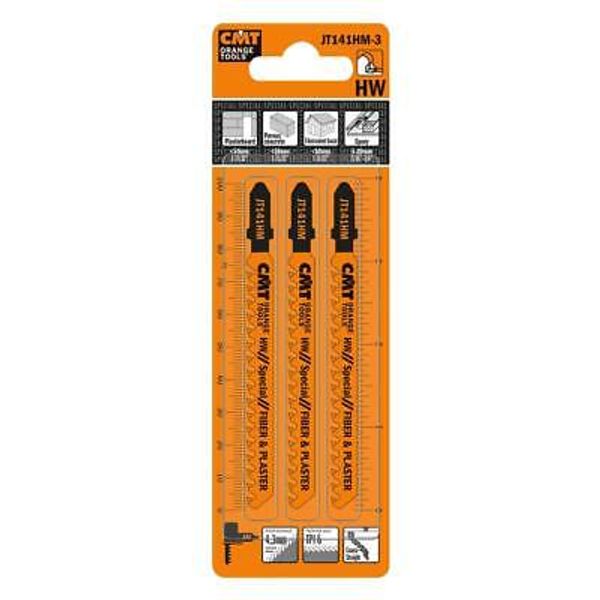 CMT Orange Tool JT141HM-3 JIG SAW BLADES FIBER & PLASTER