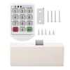 Electronic Cabinet Lock Kit Set, ABS Plastic Panel Digital Electronic Intelligent Password Keypad Number Cabinet Door Code Lock for Office Cabinets, DrawerAccess Control System