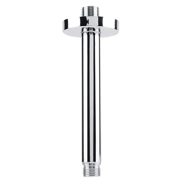 Hyuduo Shower Arms, Ceiling Mount Shower Head Extender, G 1/2 Stainless Steel Top Shower Arm Pipe Extension (Chrome Finish)(20Cm/8In),Shower Arm