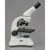AmScope 40-1000X Student Compound Metal Microscope 2-lights Slide-Set Batteries